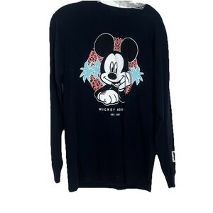 Neff Disney Collection Mickey Mouse Long Sleeve Shirt Size M Skater Miami Tropic